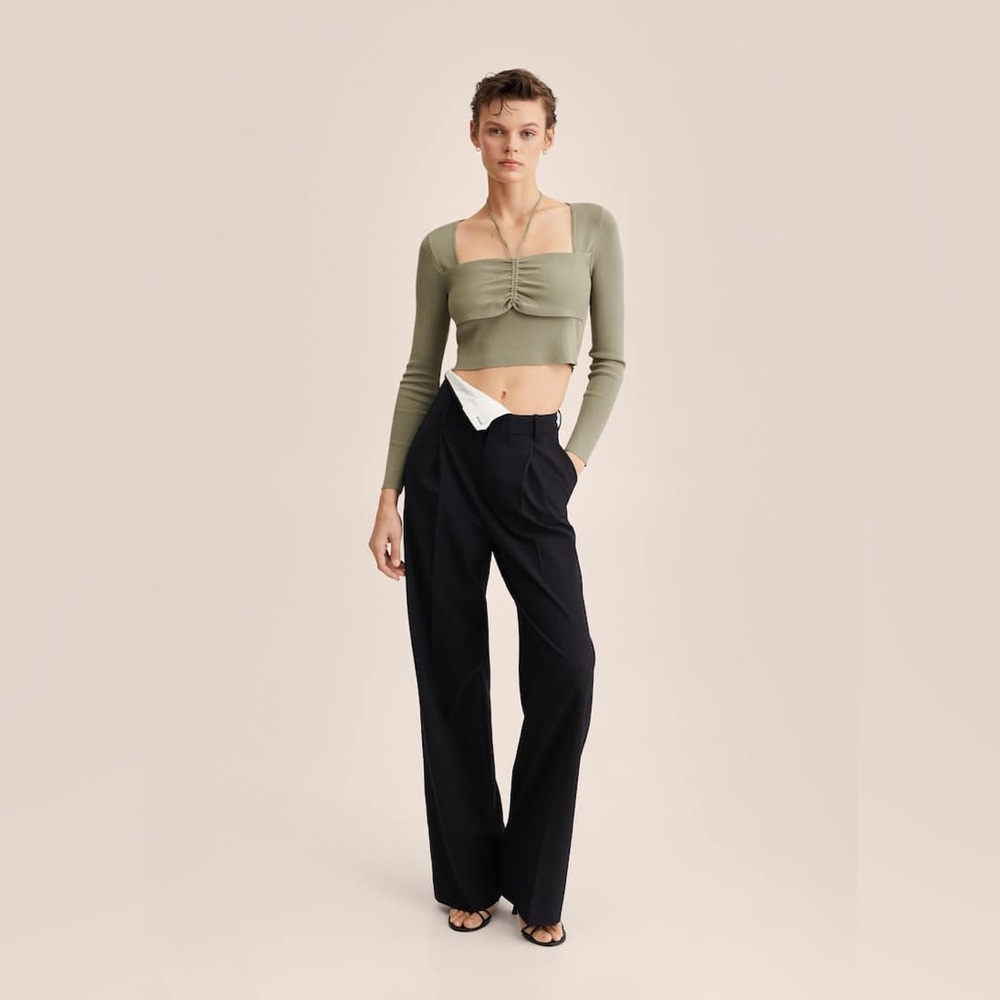 MANGO Ruched detail sweater - Picture 3 of 10